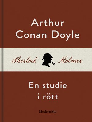 cover image of En studie i rött (En Sherlock Holmes-roman)